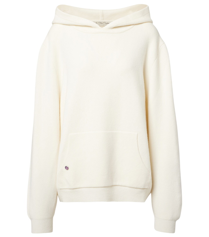 Photo: God's True Cashmere Embellished cashmere hoodie