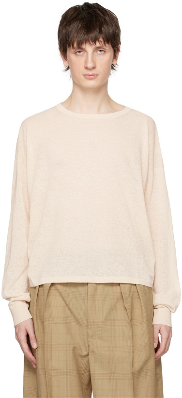Photo: LEMAIRE Off-White Boxy Sweater
