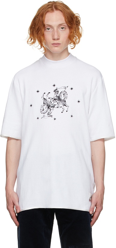 Photo: Boramy Viguier White French Terry Graphic T-Shirt