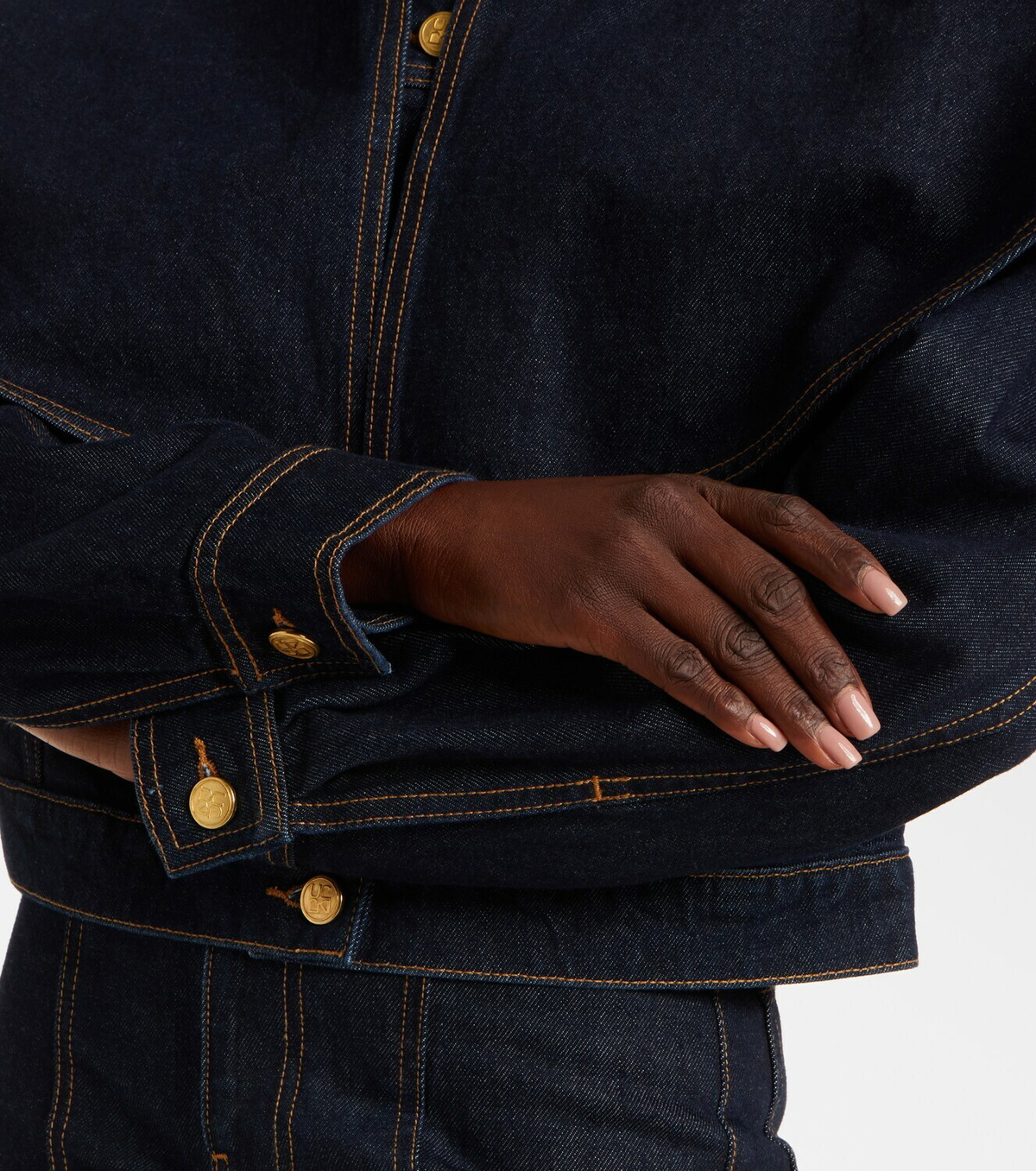 Ulla Johnson Agata caped denim jacket