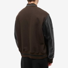 Givenchy Men's 4G Sleeves Varsity Jacket in Dark Brown/Black