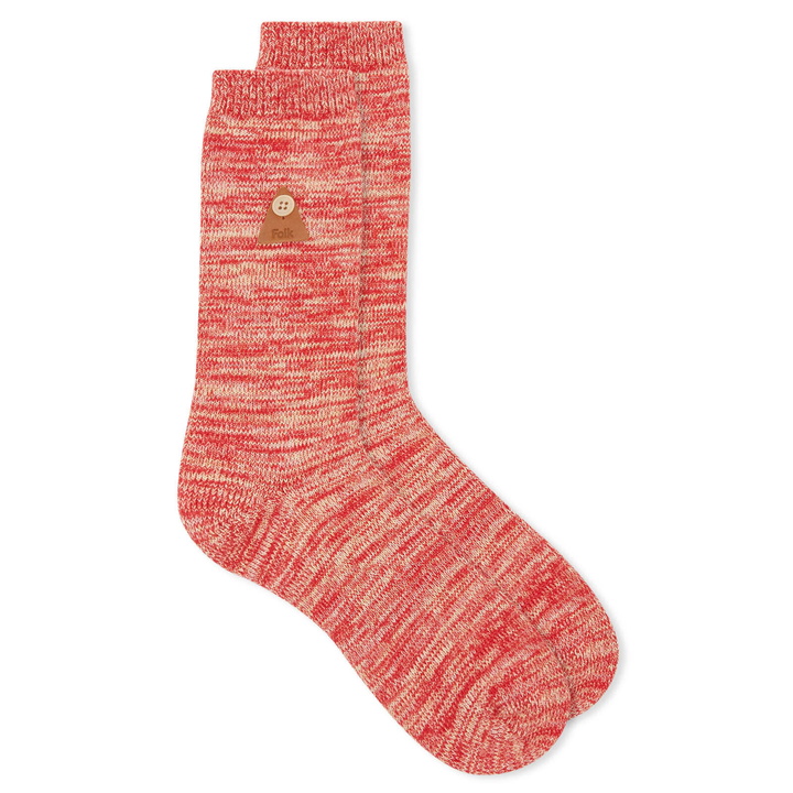 Photo: Folk Men's Melange Socks in Raseberry Mix