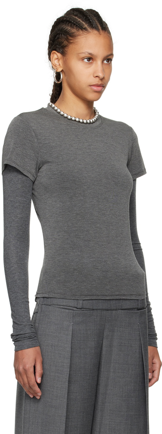 Fax Copy Express Gray 'The Fitted' T-Shirt