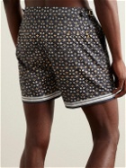 Orlebar Brown - Bulldog Straight-Leg Mid-Length Floral-Print Swim Shorts - Blue