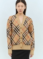 Burberry Check Wool-Blend Cardigan