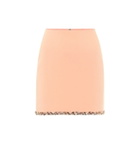 David Koma Embellished cady miniskirt