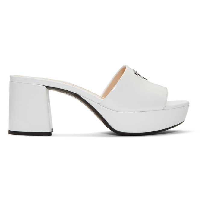 Platform sandals in white - Prada | Mytheresa