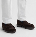 J.M. Weston - Suede Penny Loafers - Brown