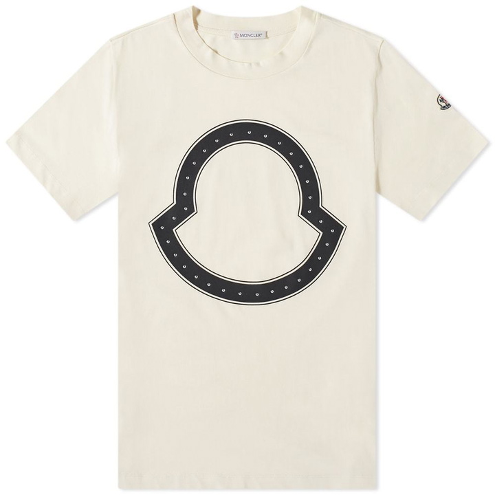 Photo: Moncler Embellished Macro Logo Tee