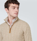 Loro Piana Mezzocollo cable-knit cashmere sweater