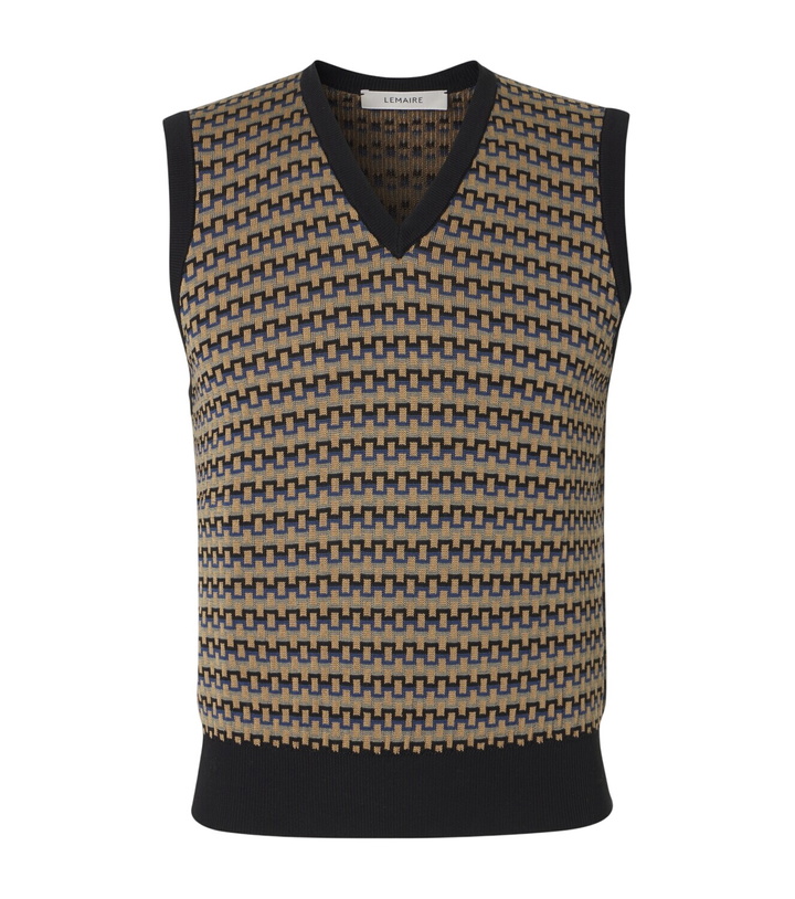 Photo: Lemaire Cotton jacquard sweater vest