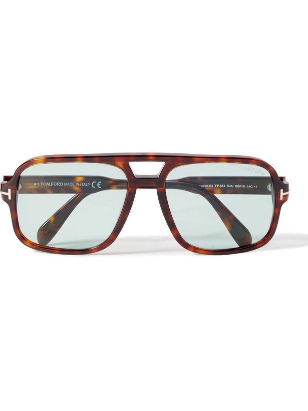 Photo: TOM FORD - Aviator-Style Tortoiseshell Acetate Sunglasses