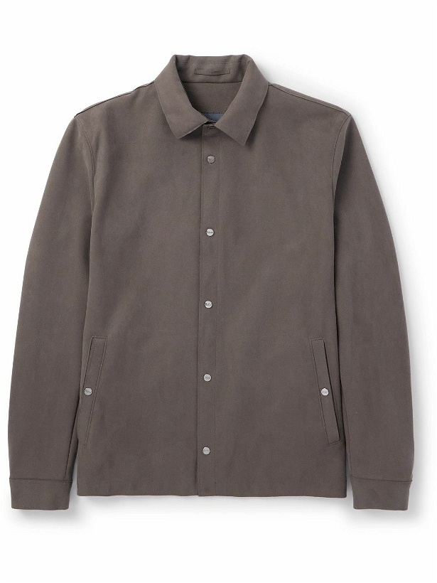Photo: Herno - Faux Suede Overshirt - Brown