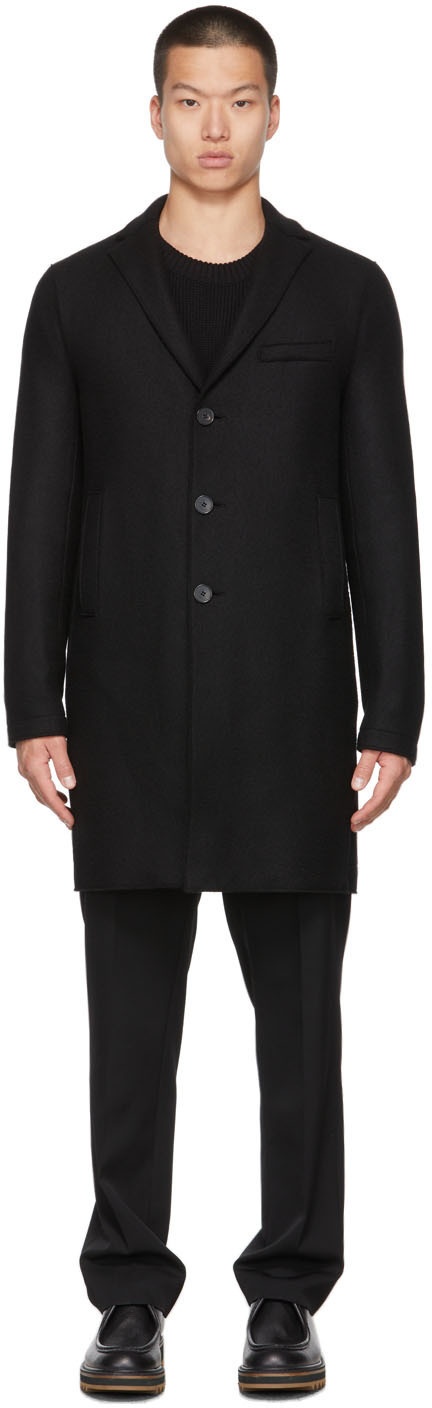 Photo: Harris Wharf London Black Cashmere Coat