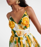 Dolce&Gabbana Floral silk chiffon gown