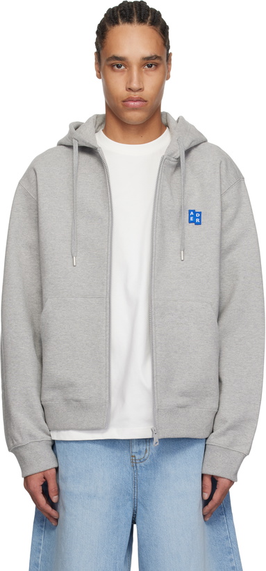 Photo: ADER error Gray Significant TRS Tag Zip-Up 01 Hoodie