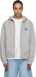 ADER error Gray Significant TRS Tag Zip-Up 01 Hoodie