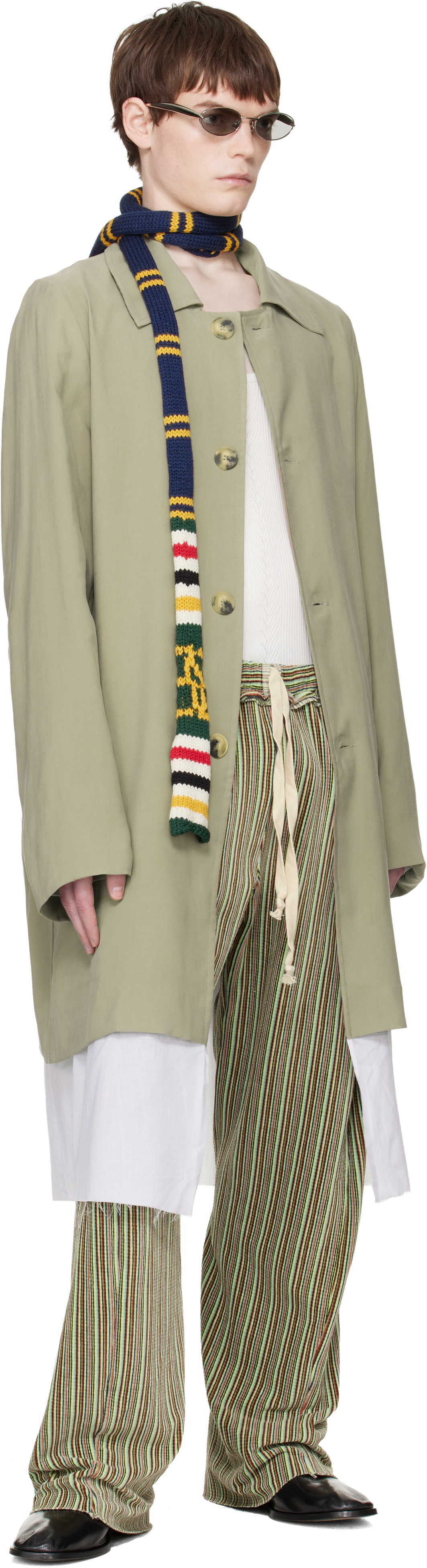 Edward Cuming Beige Exploded Lining Coat