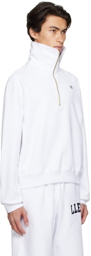 Recto SSENSE Exclusive White Embroidered Sweatshirt