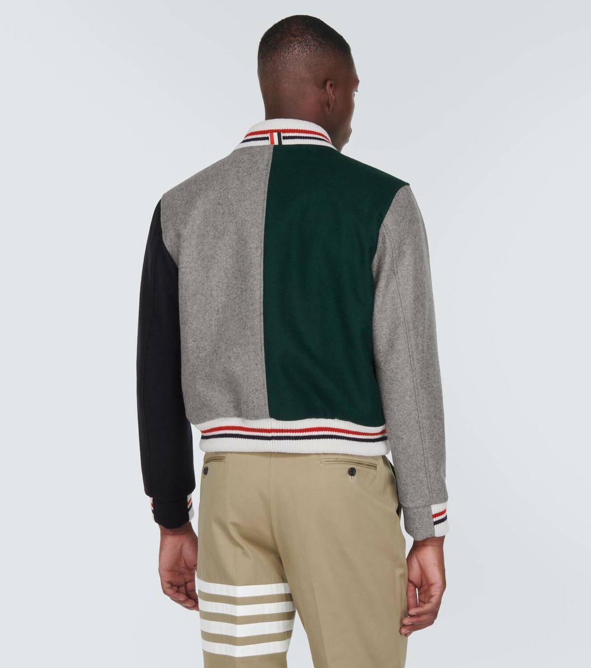 Thom Browne Virgin wool varsity jacket Thom Browne