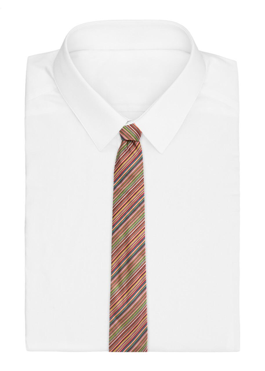 Paul Smith Striped-jacquard Silk tie - Multicoloured - One Size