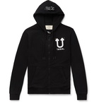 Off-White - Undercover Reversible Logo-Print Loopback Cotton-Jersey Hoodie - Black