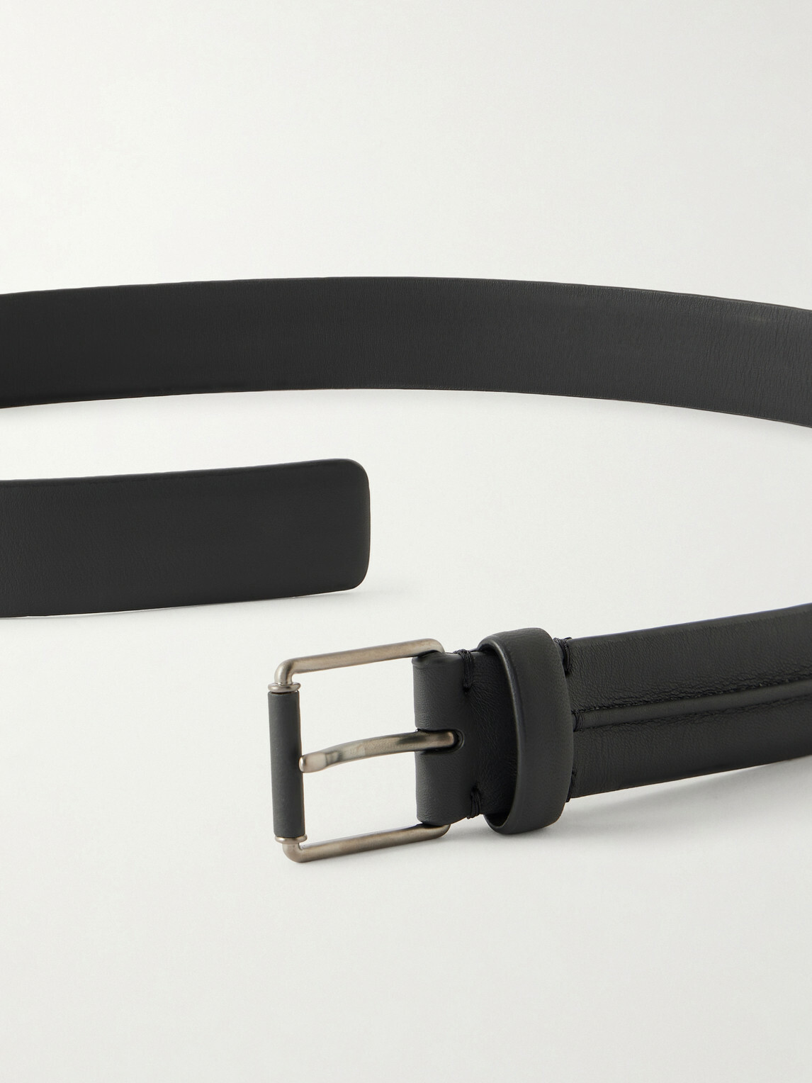 Zegna - 3cm Leather Belt - Black