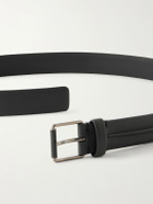Zegna - 3cm Leather Belt - Black