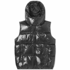 Purple Brand Men's Nylon Puffer Vest in Black