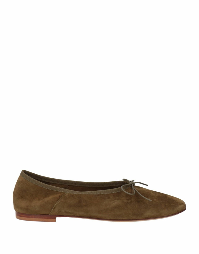 Photo: Mansur Gavriel Ruched Womens Ballet flats Military in Green