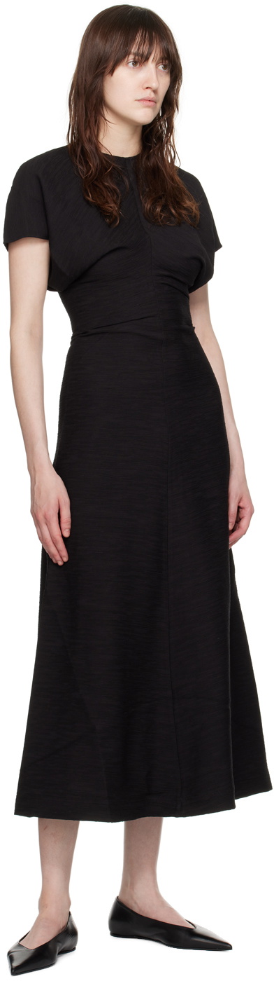 TOTEME Black Slouch Waist Maxi Dress