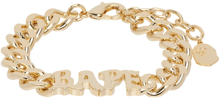 Photo: BAPE Gold 'Bape' Bracelet