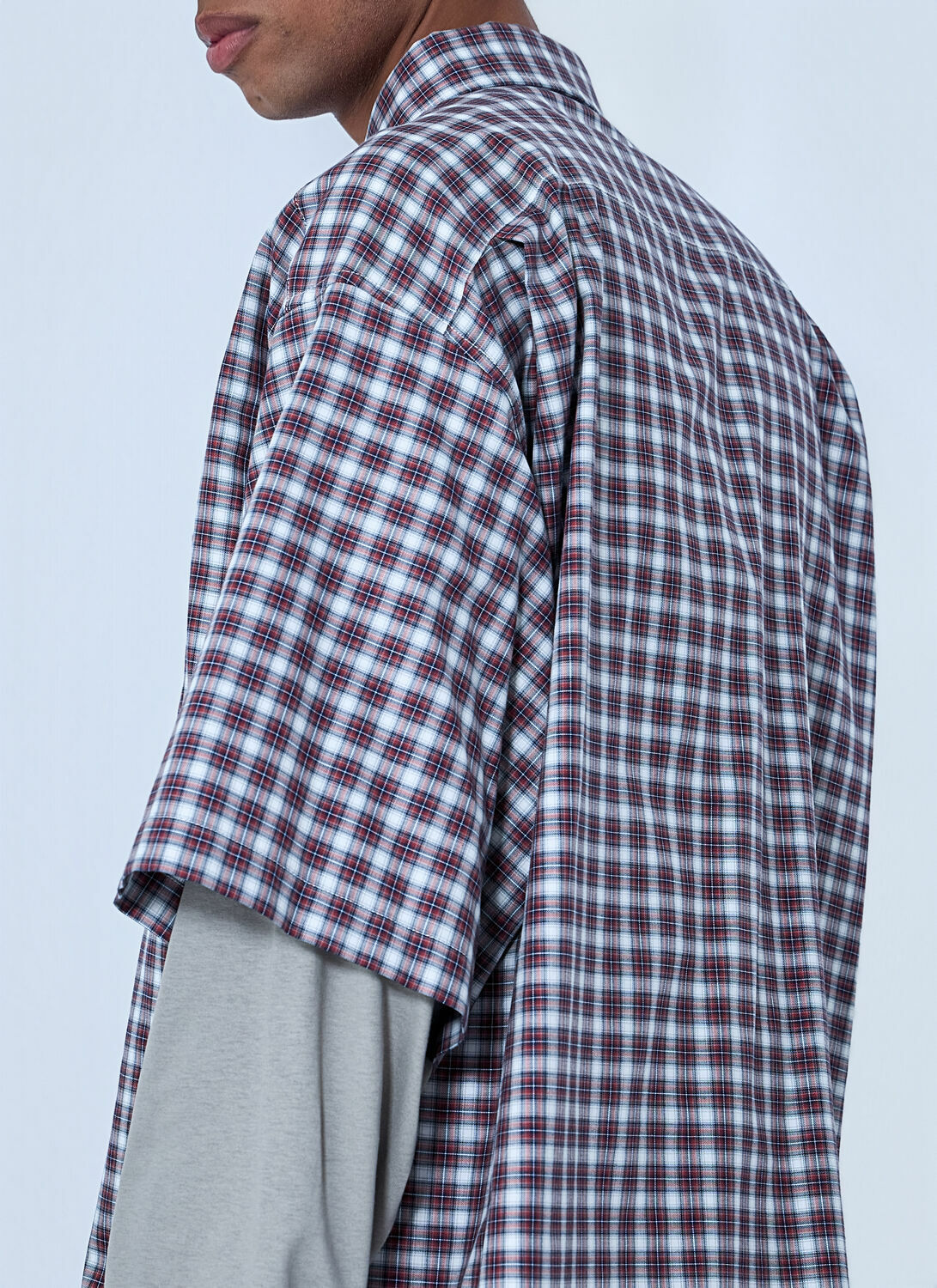 Balenciaga Layered Check Shirt