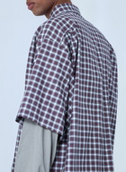 Balenciaga Layered Check Shirt