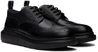 Alexander McQueen Black Hybrid Lace-Up Brogues