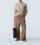 Etro Paisley silk and cashmere sweater