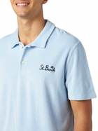 MC2 Saint Barth Man Light Blue Terry Polo