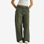 Dickies Women's Loose Denim Carpenter Pants in Green Tone Fade