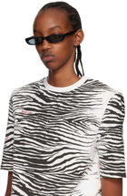 The Attico Black Linda Farrow Edition Thea Sunglasses