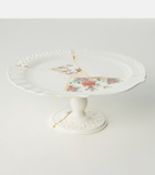 Seletti Kintsugi gold-plated porcelain cake stand