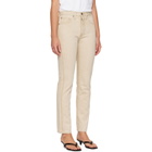 KHAITE Beige Finley Jeans