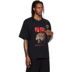 LU'U DAN Black Leopard Graphic T-shirt