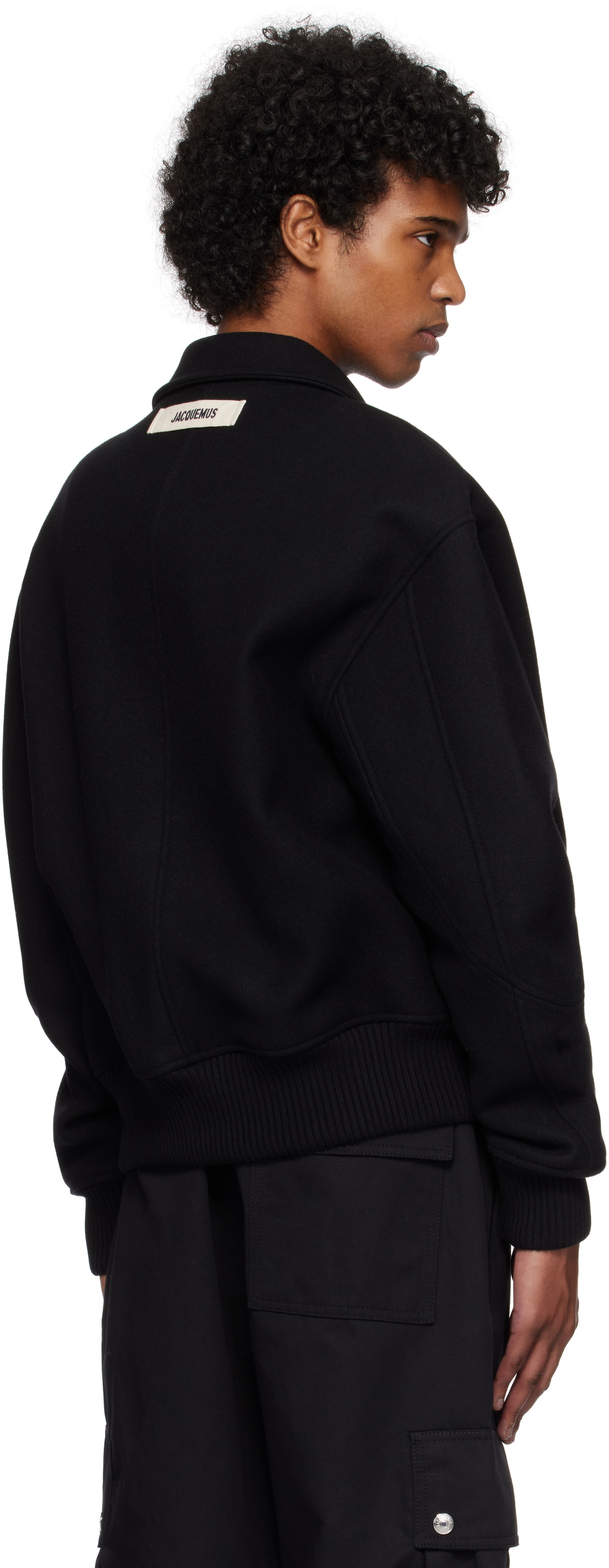 JACQUEMUS Black 'The Feltro' Bomber Jacket Jacquemus JACQUEMUS Black 'The Feltro' Bomber Jacket Jacquemus