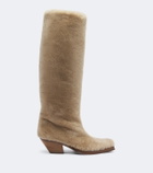 Gabriela Hearst Waite shearling knee-high boots