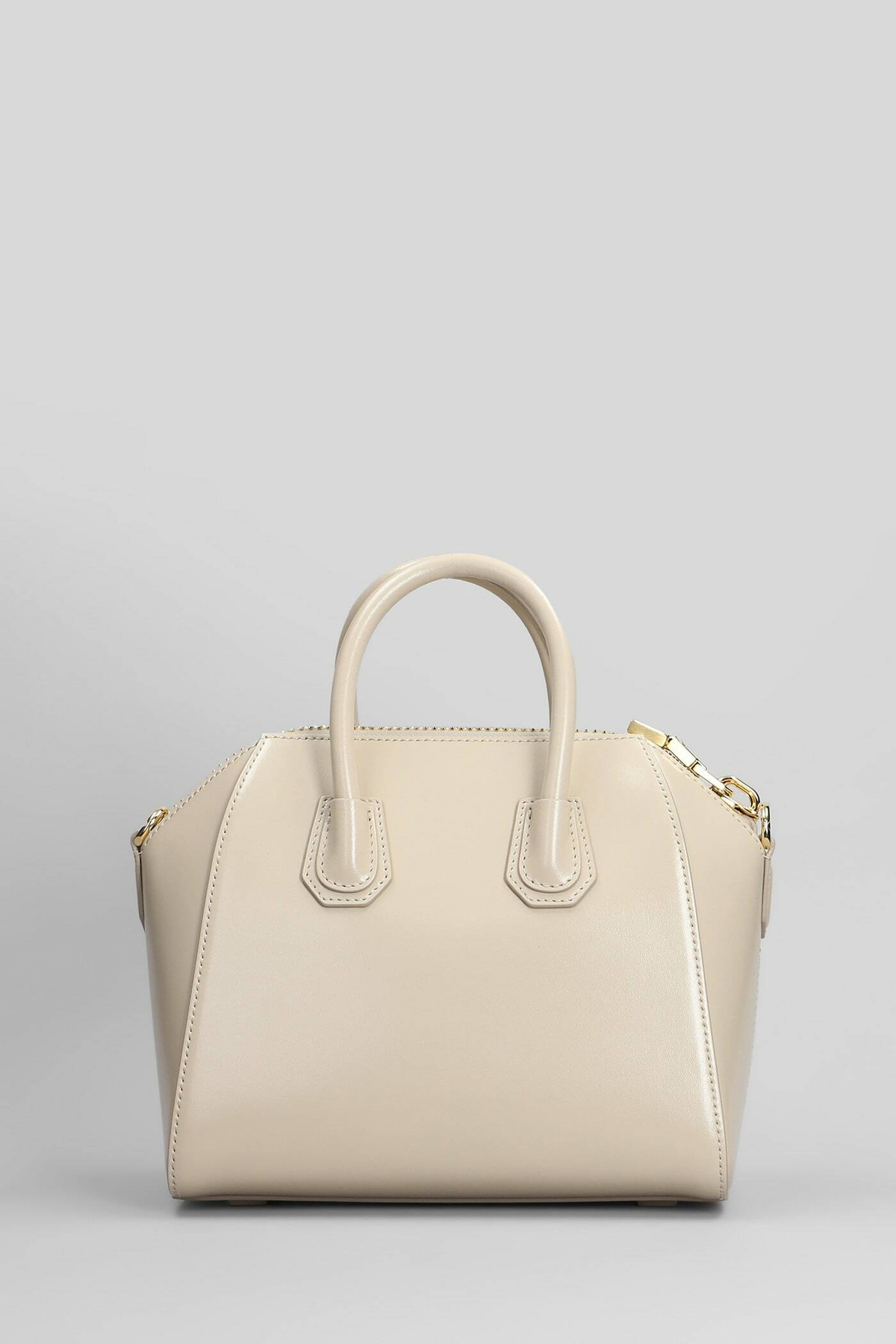 Givenchy Antigona Mini Shoulder Bag In Beige Leather Givenchy