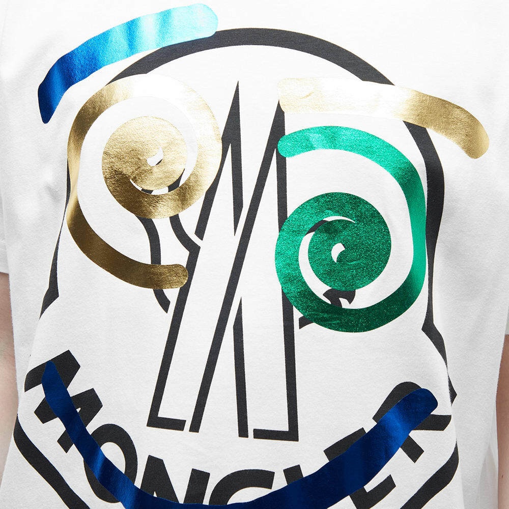 Moncler Multi Logos Print T-shirt in White for Men