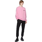 Moschino Pink 3D Logo Sweatshirt