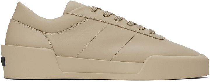 Photo: Fear of God Taupe Aerobic Low Sneakers