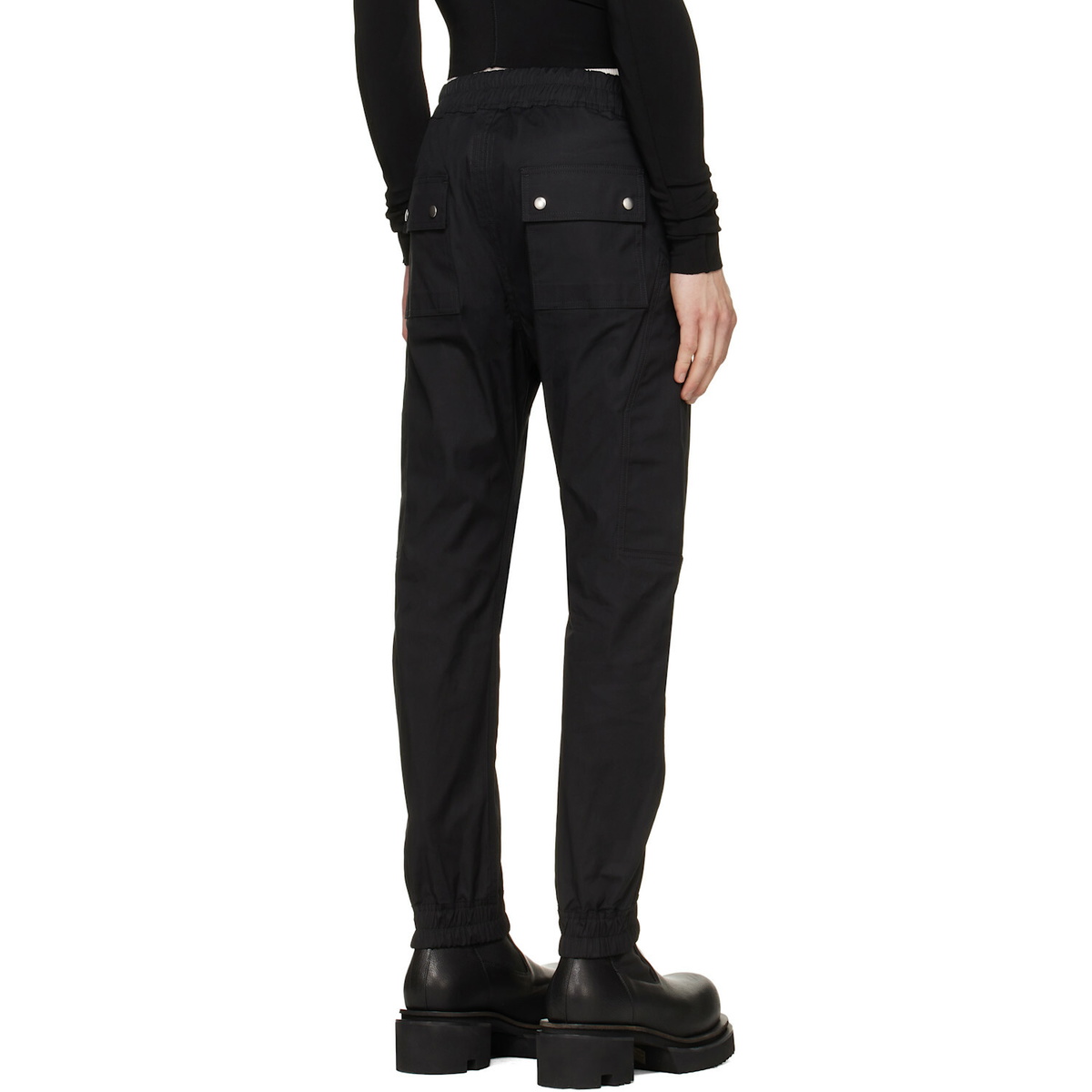 Rick Owens Black Tower Heizer Cargo Pants