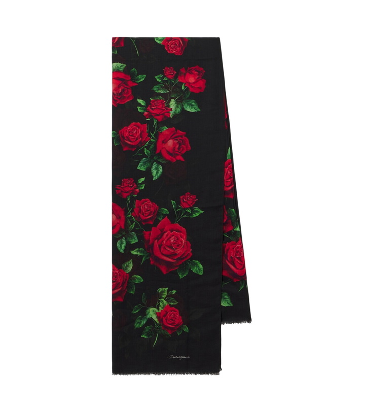 Photo: Dolce&Gabbana Floral silk scarf